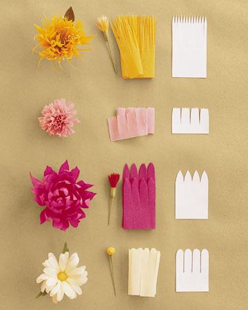 סידורי פרחים ומלאכת גלי נייר