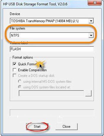 מדוע כונן ה- Flash אינו מעוצב ב- ntfs 