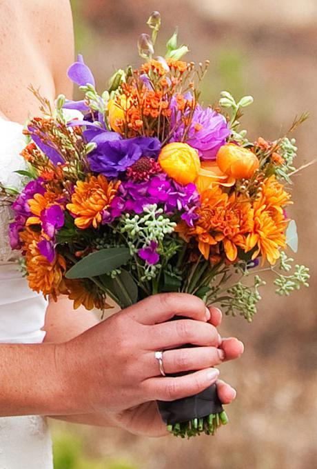Etude בצבעים חמים: זרי חתונה זרי פרחים