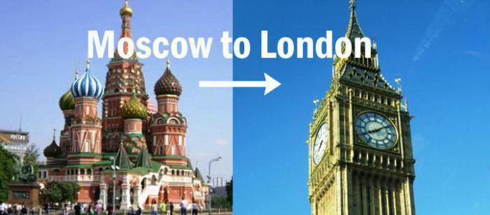 איך לטוס ללונדון ממוסקבה זמן טיסה ישירה 